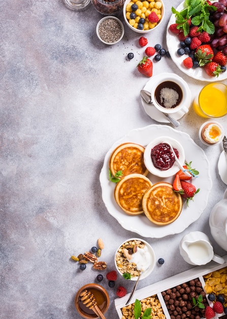 Petit déjeuner équilibré