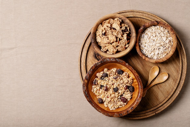 Petit déjeuner granola