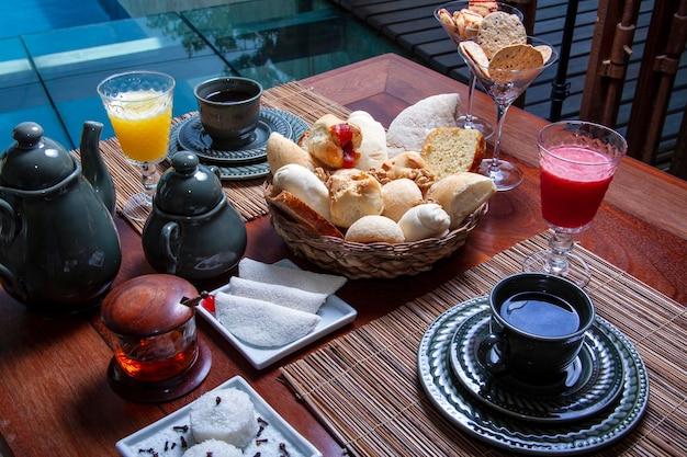 Petit-déjeuner à l'hôtel