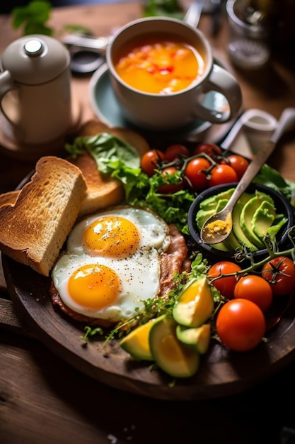 Un petit déjeuner sain fraîcheur et délices nutritionnels