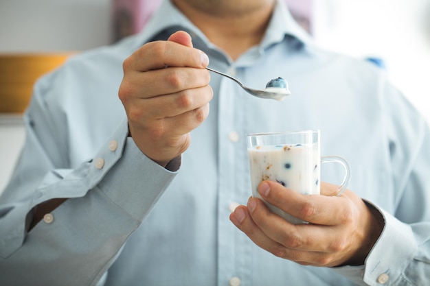 Petit-déjeuner sain le matin