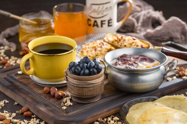 Photo petit-déjeuner sain