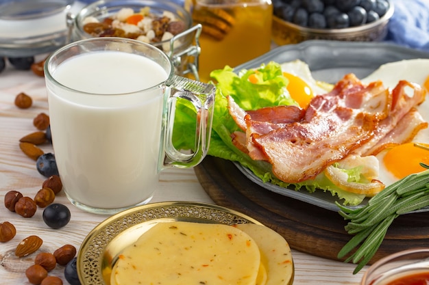 Photo petit-déjeuner sain