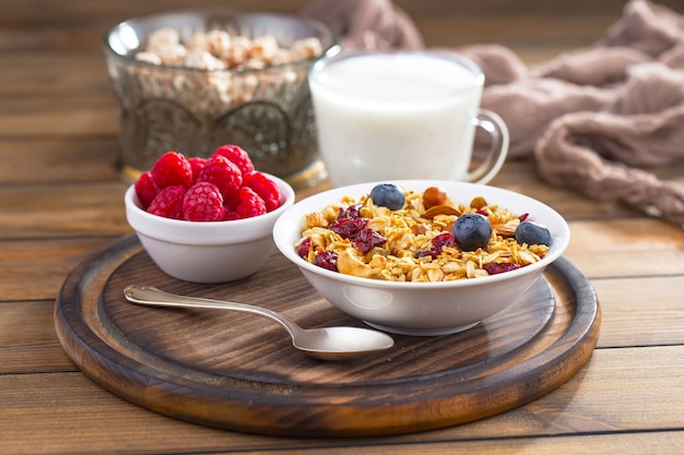 Photo petit-déjeuner sain