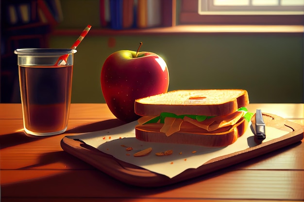 Petit-déjeuner scolaire super sain