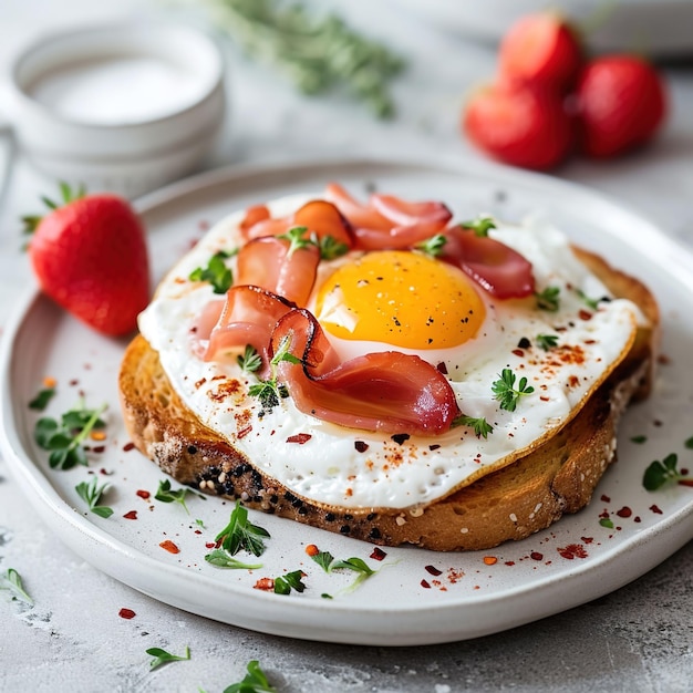 Le petit déjeuner.