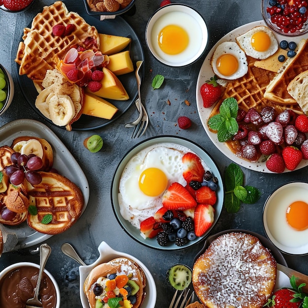 Le petit déjeuner.