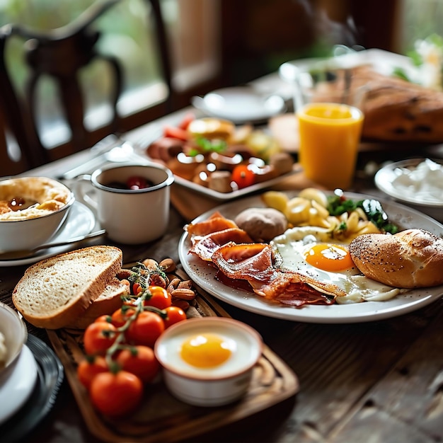 Le petit déjeuner.