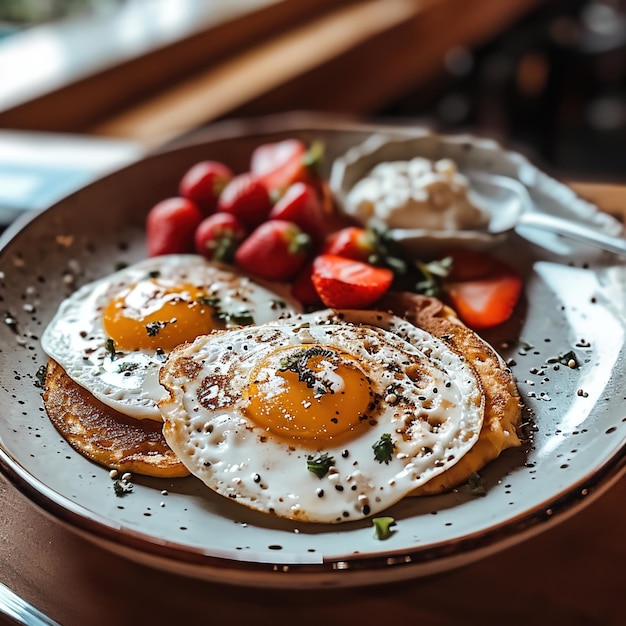 Le petit déjeuner.