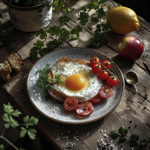 Le petit déjeuner.