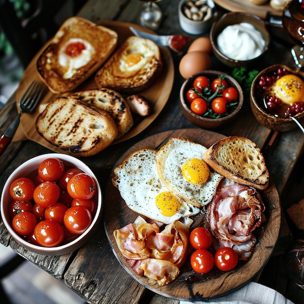 Le petit déjeuner.