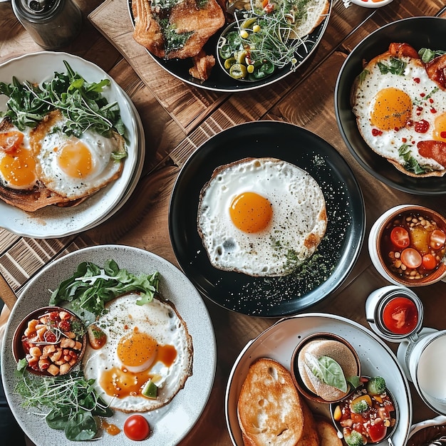 Le petit déjeuner.