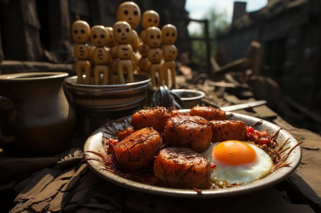 Le petit déjeuner.