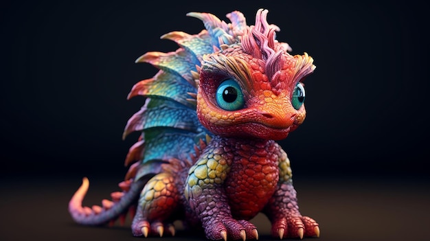 petit dragon coloré