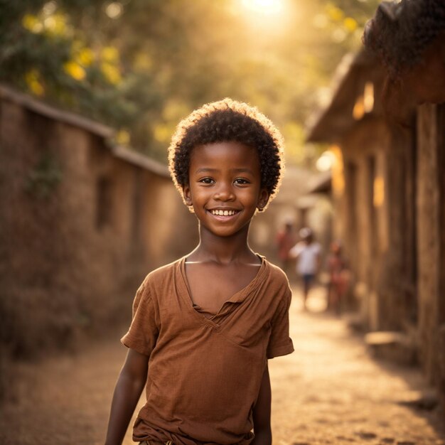 Le petit garçon sombre.