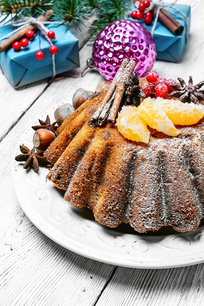 Petit gâteau au chocolat de Noël