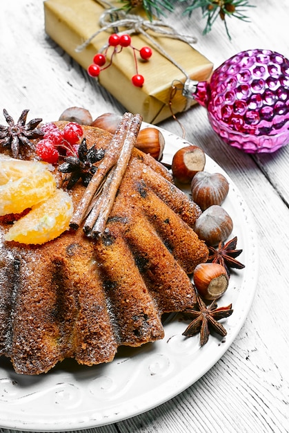 Petit gâteau au chocolat de Noël