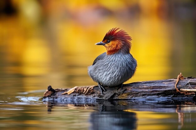 Photo le petit grebe tachybaptus ruficollis