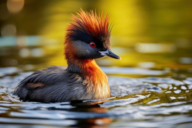 Photo le petit grebe tachybaptus ruficollis