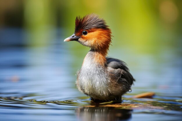 Photo le petit grebe tachybaptus ruficollis