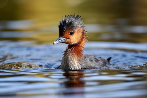 Photo le petit grebe tachybaptus ruficollis