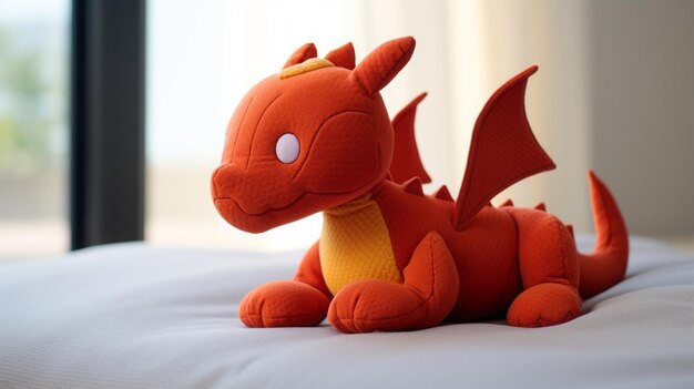 Photo un petit jouet de dragon