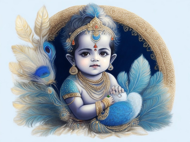 Petit mignon Seigneur Krishna