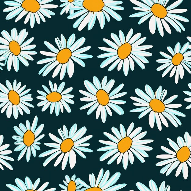 petit motif de marguerite