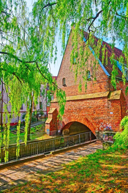 Petit moulin dans la vieille ville de Gdansk, Pologne