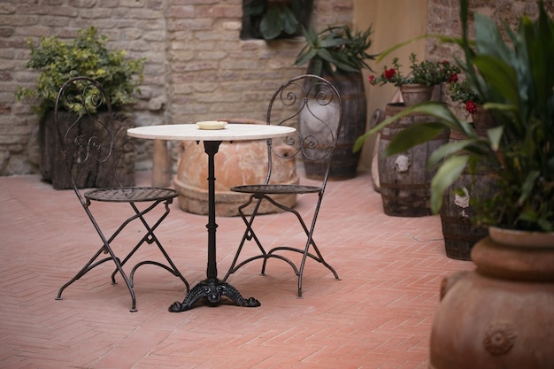 Petit patio en Italie