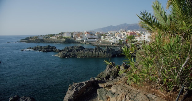 Petit port d'Alcala et ville de pêcheurs située sur la côte sud de Tenerife Canaries Espagne