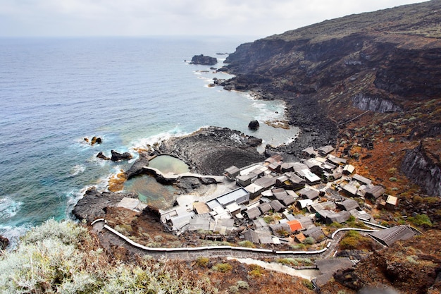 Petit village sur la côte, El Hierro, Îles Canaries