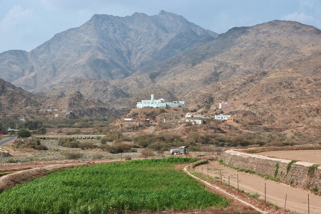 Le petit village des montagnes du Hejaz, province de La Mecque, Arabie Saoudite