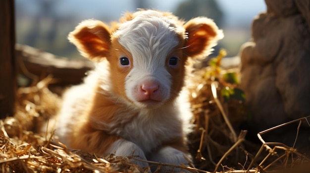 petite chèvre dans la ferme