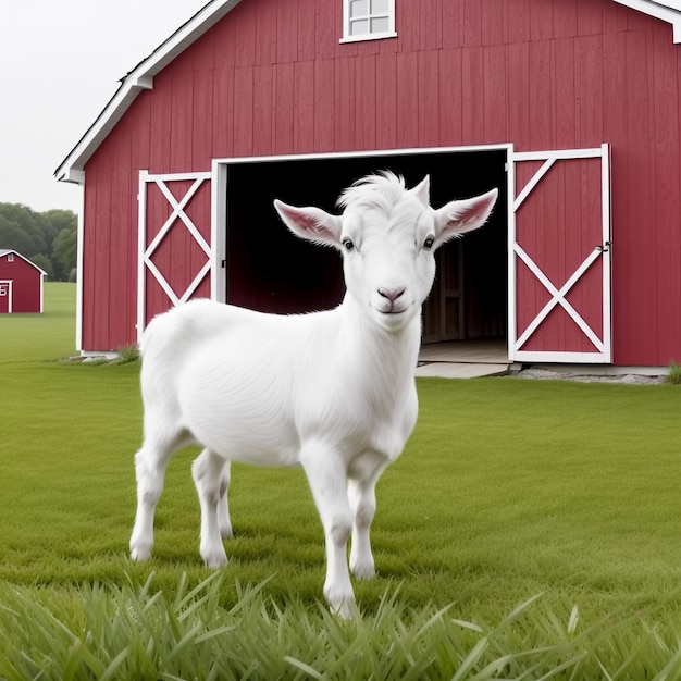 Petite chèvre à la ferme IA générative