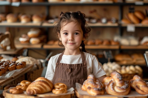 La petite fille avec les beignets