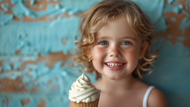 La petite fille avec le cupcake