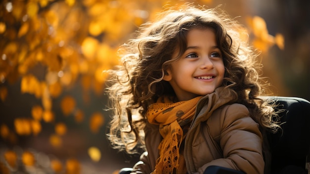 petite fille dans un parc