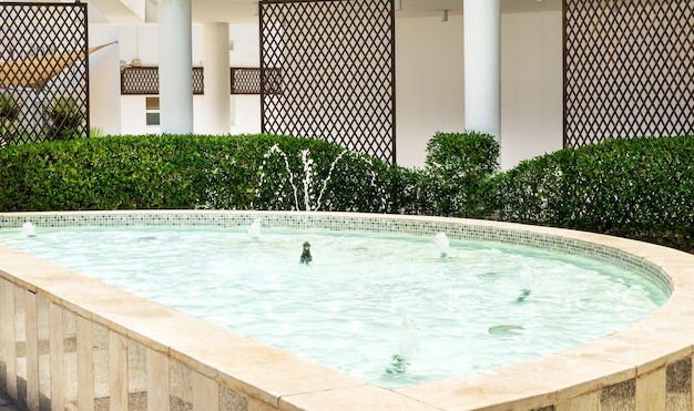 Petite fontaine dans le jardin