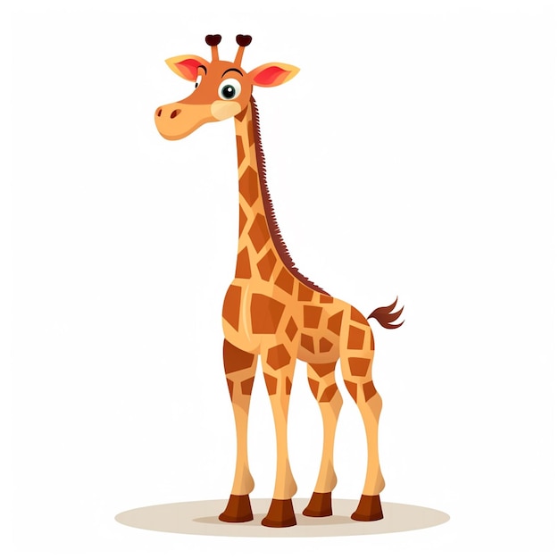 Une petite girafe, un animal de dessin animé