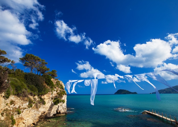 Photo petite île en grèce, zakynthos