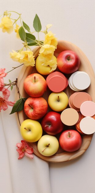 Photo une petite photo d'un bouquet de pommes