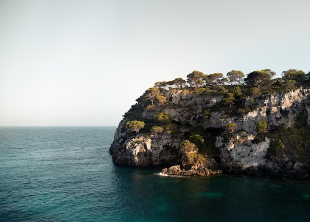 Petite plage Cala Macarelleta et Macarella à Minorque Iles Baléares Espagne