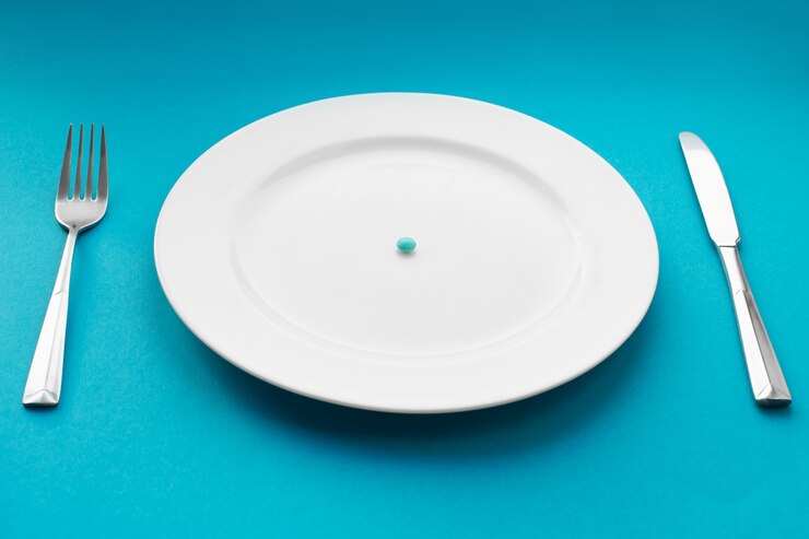 Photo petite tablette dans une assiette