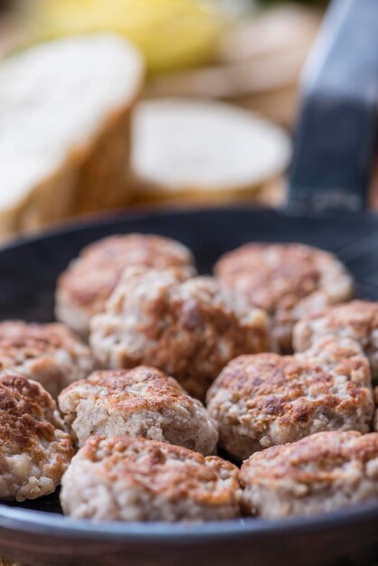 Petites boulettes de viande maison