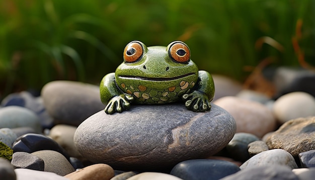 Photo petites pierres ville d'eau de grenouille