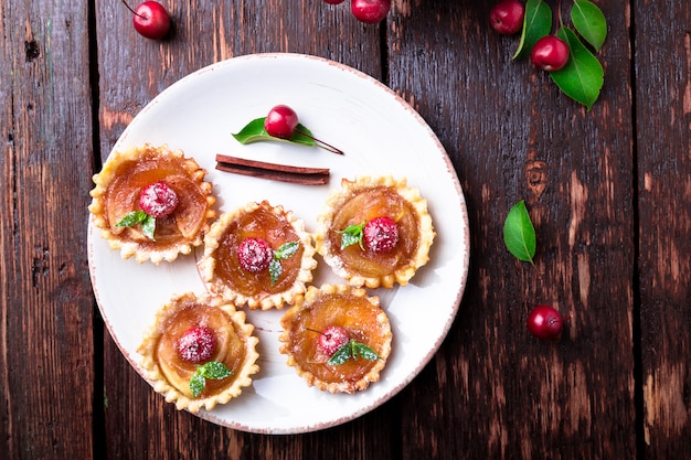 Petites tartes caramel pomme