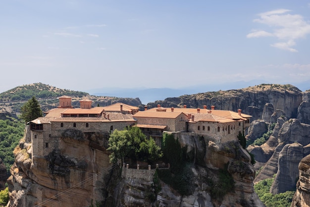 Petites zones libres du monastère de Varlaam sur plateau rocheux , Meteora, Grèce