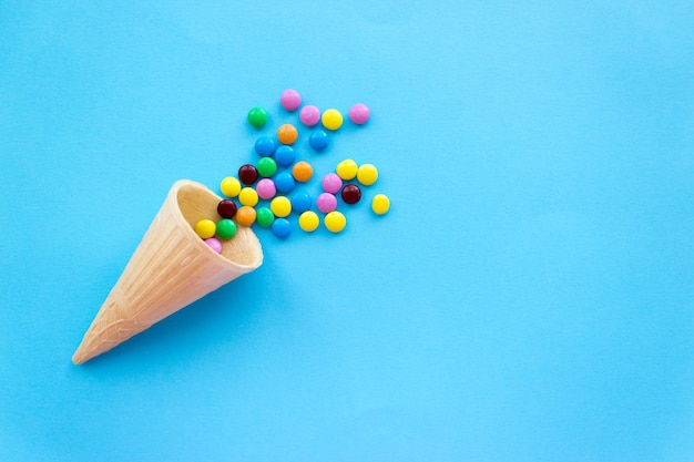 Petits bonbons colorés