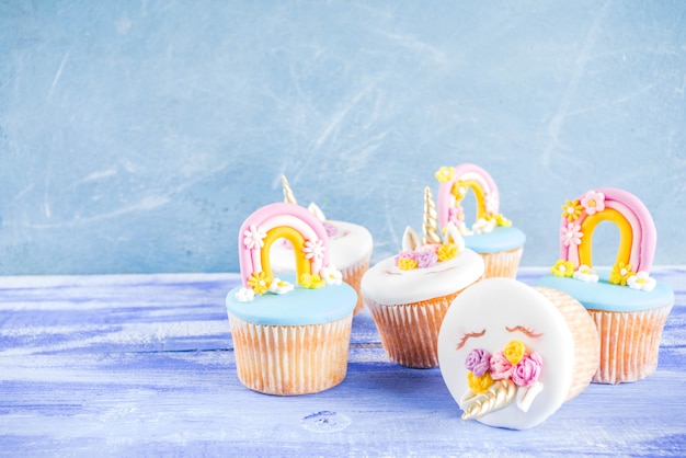 Petits gâteaux licorne mignons